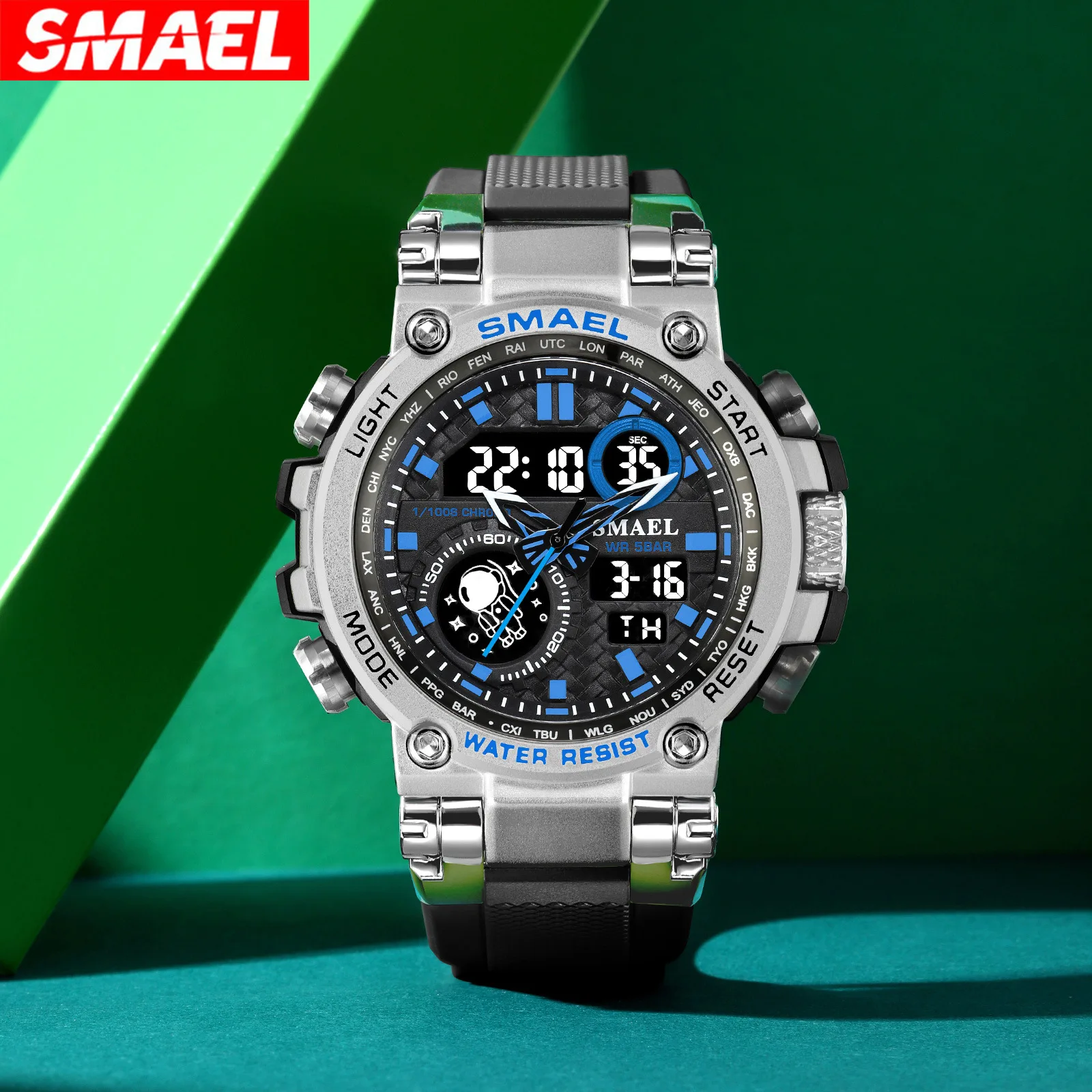Smael sports alloy dual display luminous digital watch multifunctional student watch
Smael sports alloy dual display luminous digital watch multifunctional student watch