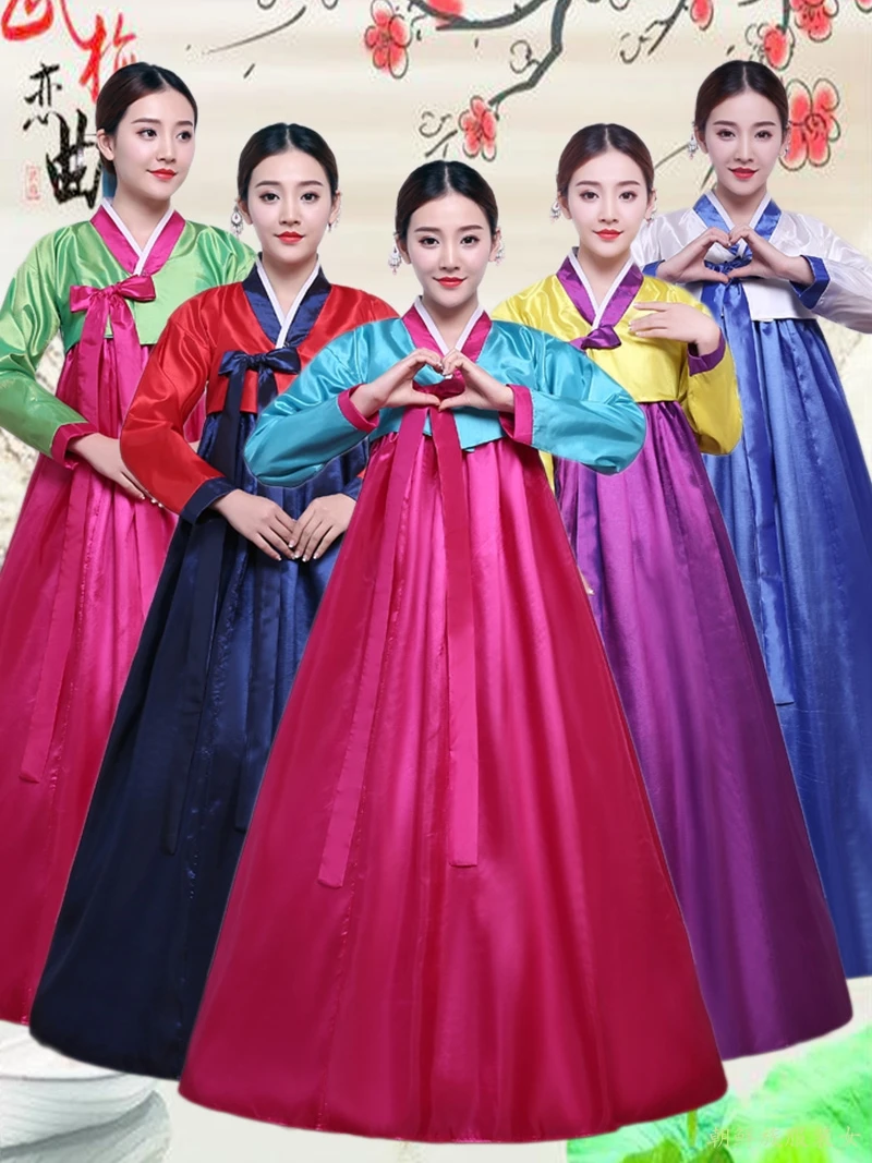 WATER 12 Color Korean Hanbok Costume Dresses for Women Traditional Palace Female New Year Minority Dance Performance Full Sleeve
WATER 12 Color Korean Hanbok Costume Dresses for Women Traditional Palace Female New Year Minority Dance Performance Full Sleeve