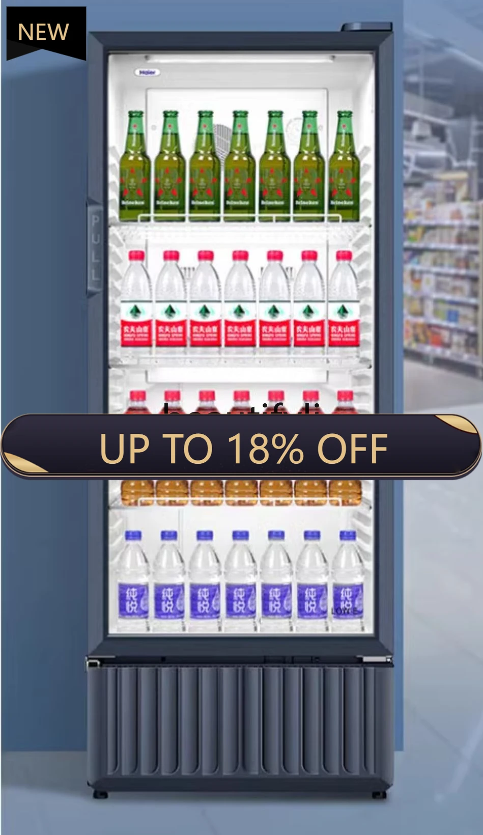 Z189 Refrigerated single door vertical air-cooled beverage cabinet Commercial supermarket fruit fresh-keeping cabinet
Z189 Refrigerated single door vertical air-cooled beverage cabinet Commercial supermarket fruit fresh-keeping cabinet