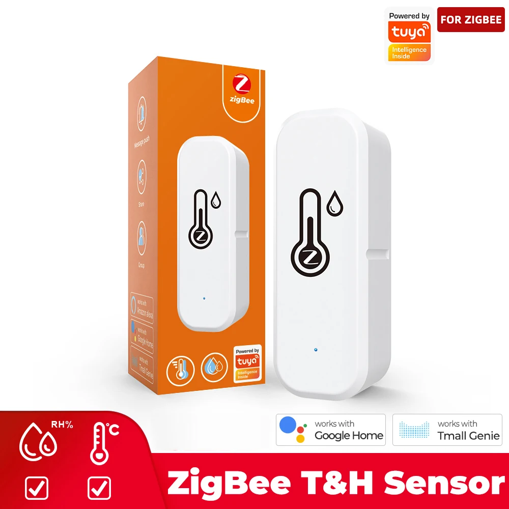 Датчик температуры и влажности Tuya Zigbee/Wi-Fi, умный дом для дома, работает с голосовым управлением Alexa Google Assistant
Датчик температуры и влажности Tuya Zigbee/Wi-Fi, умный дом для дома, работает с голосовым управлением Alexa Google Assistant