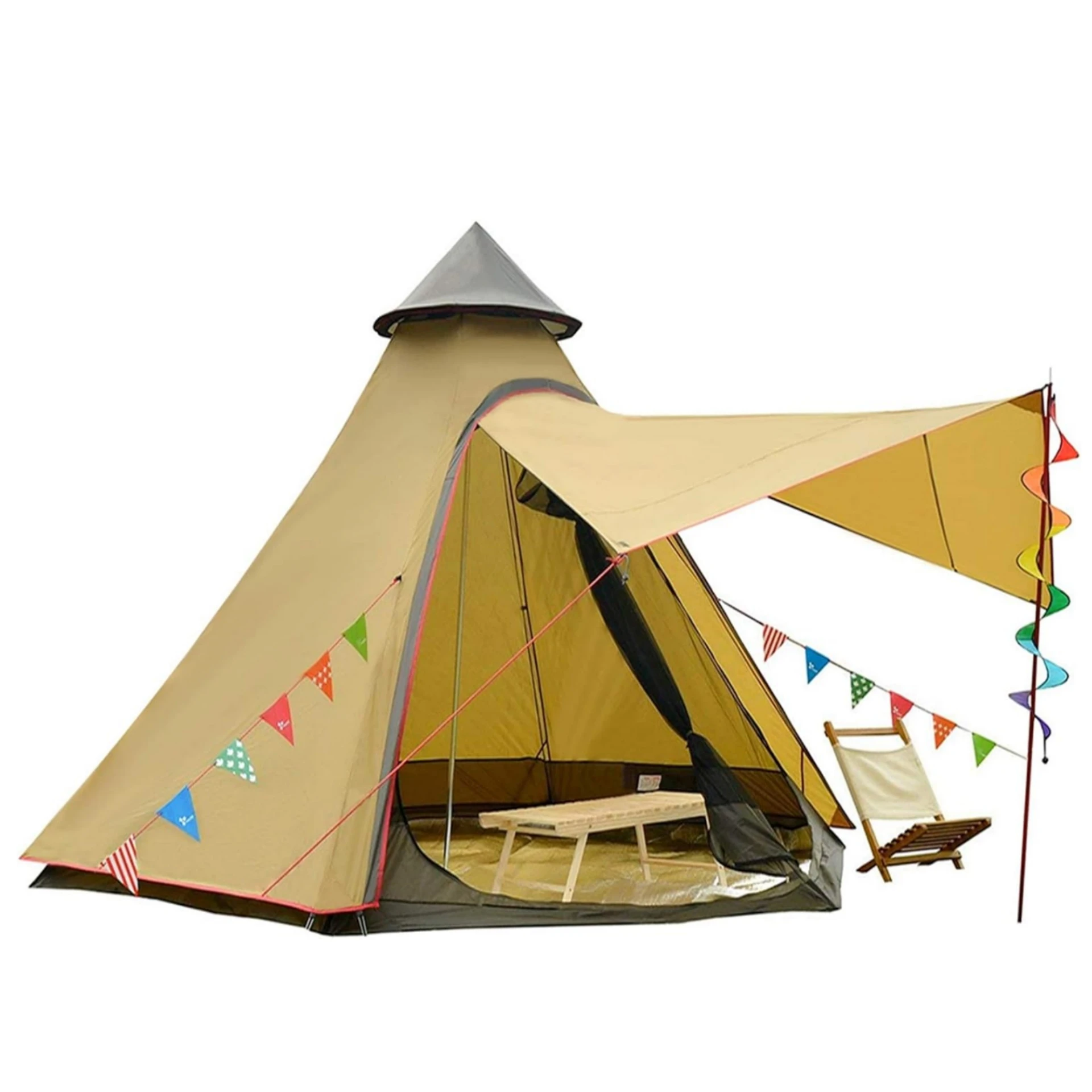 Custom 12' Dome Bell Tent 5-6 Person 4 Season Double Layers Anti-UV Windproof Tents Family Waterproof Outdoor Camping Tent
Custom 12' Dome Bell Tent 5-6 Person 4 Season Double Layers Anti-UV Windproof Tents Family Waterproof Outdoor Camping Tent