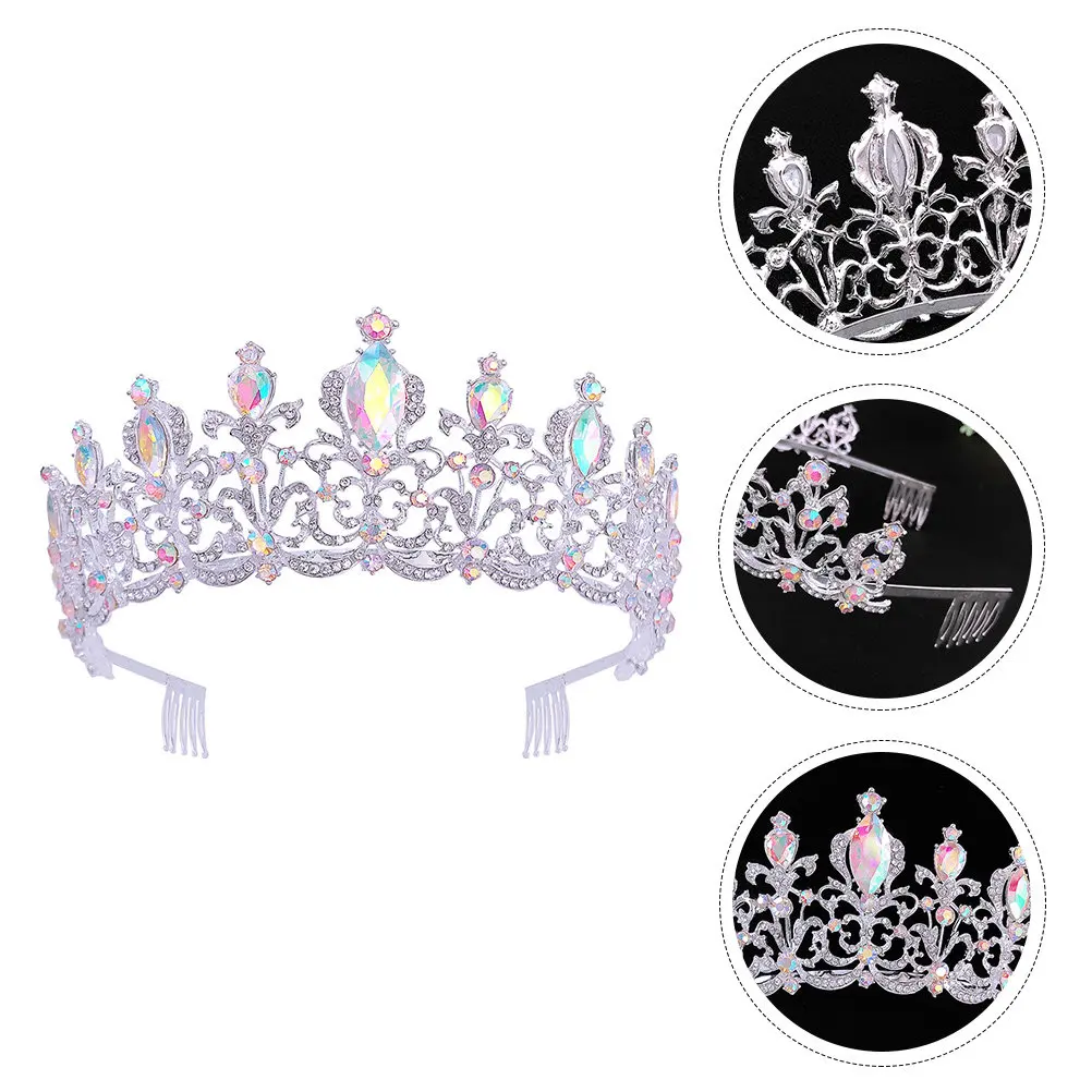 1Pcs Crystal Crown Headband Elegant Shiny Rhinestone Bridal Tiara Headdress for Wedding Prom Birthday Party Festival Costume
1Pcs Crystal Crown Headband Elegant Shiny Rhinestone Bridal Tiara Headdress for Wedding Prom Birthday Party Festival Costume