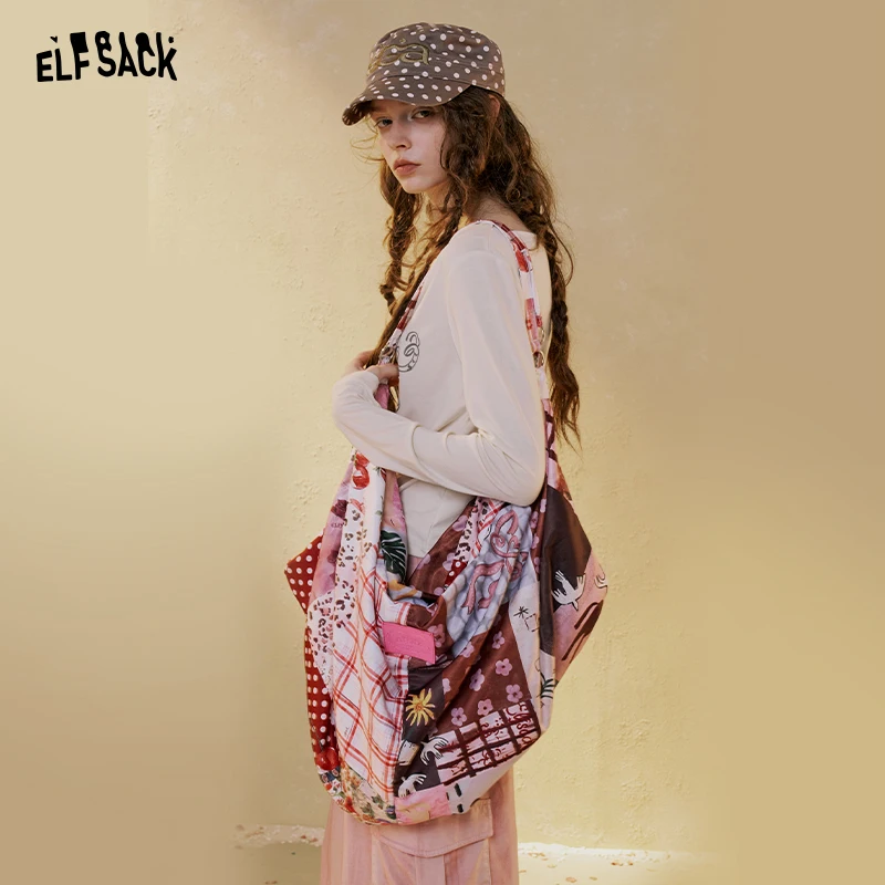 ELFSACK Women's Patchwork Mixed Print Canvas Shoulder Tote Bag with Adjustable Strap, Multi Pattern Large Casual Shopper Bag
ELFSACK Women's Patchwork Mixed Print Canvas Shoulder Tote Bag with Adjustable Strap, Multi Pattern Large Casual Shopper Bag