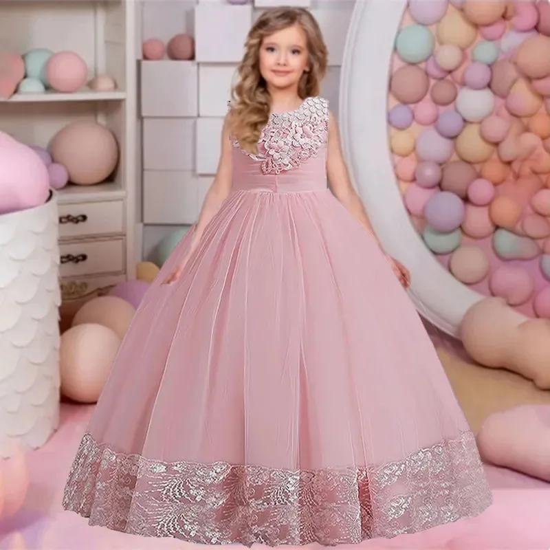 Shiny Toddler Little Big Girls 3D Flower Wedding Bridesmaid Flower Girl Birthday Party Pageant Formal Long Party Dress
Shiny Toddler Little Big Girls 3D Flower Wedding Bridesmaid Flower Girl Birthday Party Pageant Formal Long Party Dress