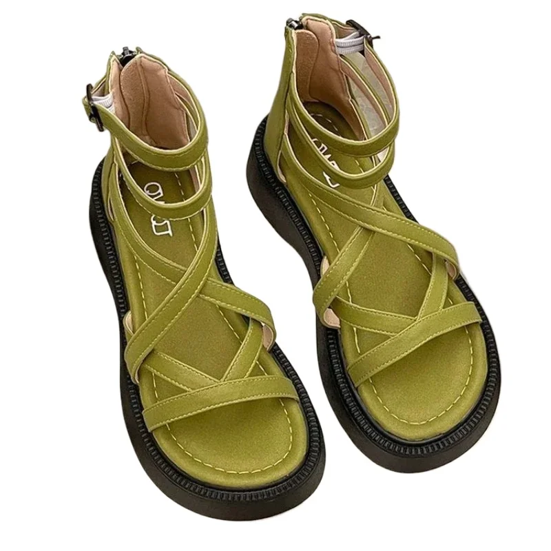 Open Toe Shoes Fashion Casual Female Designer Flat Roman Summer 2026 Thick Heel Women Sandals Women's New Hollow
Open Toe Shoes Fashion Casual Female Designer Flat Roman Summer 2026 Thick Heel Women Sandals Women's New Hollow
