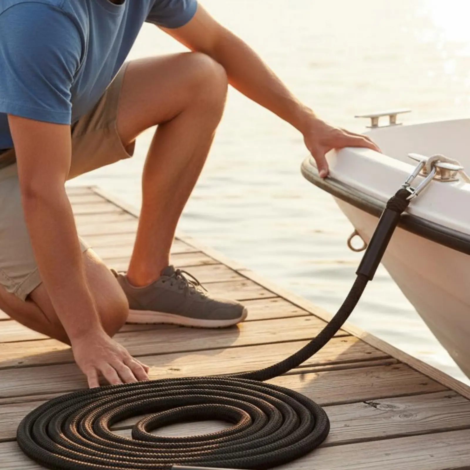 Stretch Docking Cord with Hook Built-in Snubber Stretch Docking Rope Bungee Dock Line Adjustable Loop Boating Equipment
Stretch Docking Cord with Hook Built-in Snubber Stretch Docking Rope Bungee Dock Line Adjustable Loop Boating Equipment
