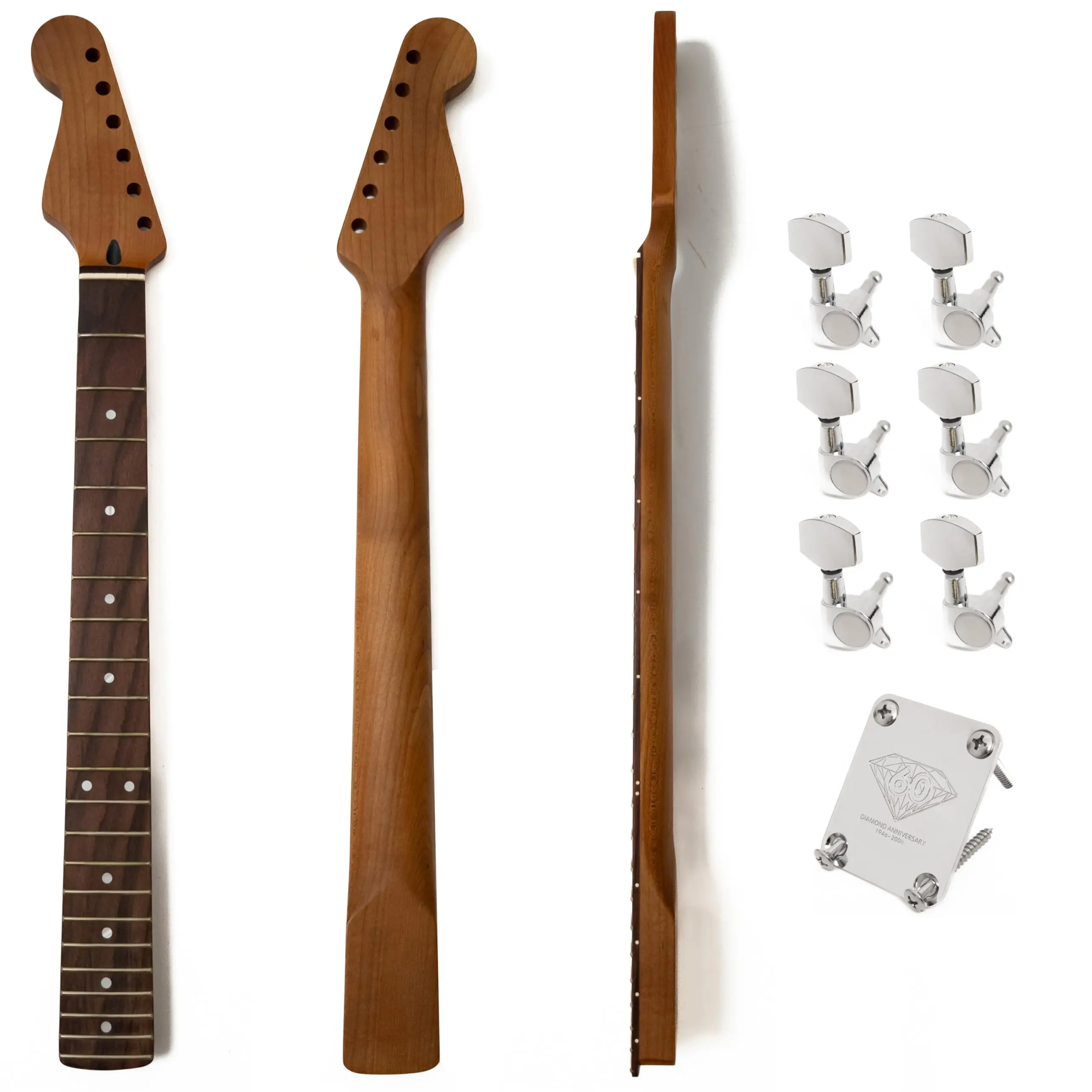 Maple Guitar Neck Reverse Headstock, Rosewood Fingerboard, 22 Frets, 14" Radius,for ST Style Electric Guitar Replacement Upgrade
Maple Guitar Neck Reverse Headstock, Rosewood Fingerboard, 22 Frets, 14" Radius,for ST Style Electric Guitar Replacement Upgrade