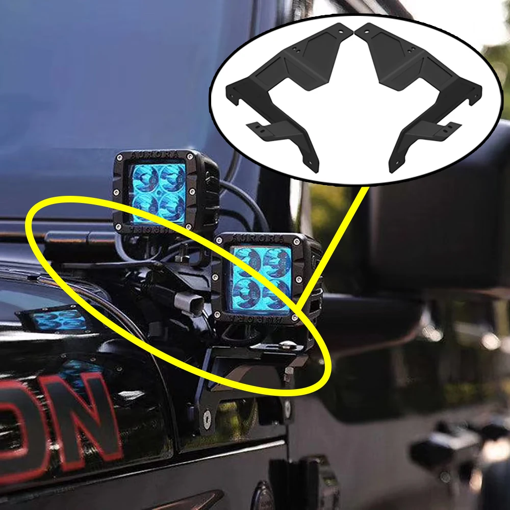 Lantsun JL1188 A-Pillar Light Mounts 2-Lamp Side Mount Bracket Hood Light Mount Brackets for jeep for wrangler JL 2018+
Lantsun JL1188 A-Pillar Light Mounts 2-Lamp Side Mount Bracket Hood Light Mount Brackets for jeep for wrangler JL 2018+