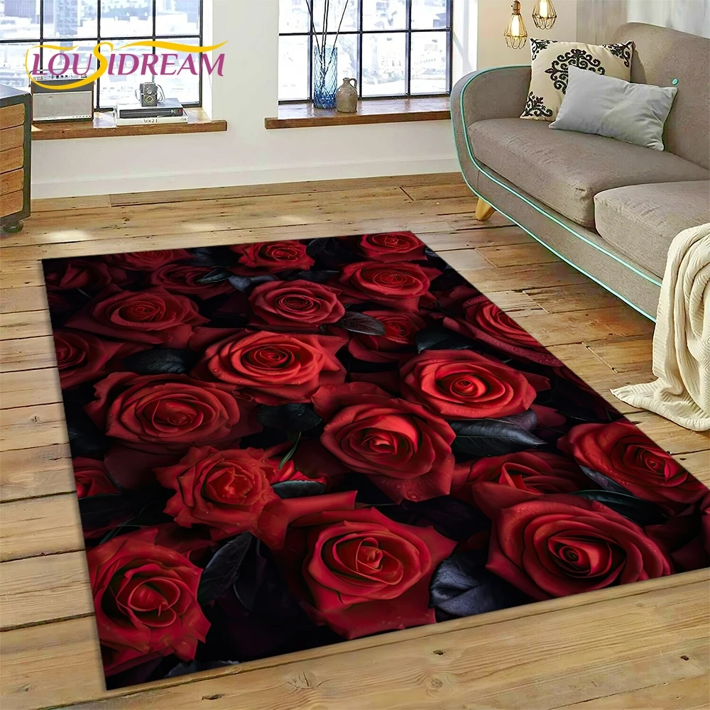 Rose Flowers Nordic Love Romantic Rug Carpet for Living Room Bedroom Home Decor,Floor Mat Non-slip Decoration for Sofa Doormat
Rose Flowers Nordic Love Romantic Rug Carpet for Living Room Bedroom Home Decor,Floor Mat Non-slip Decoration for Sofa Doormat