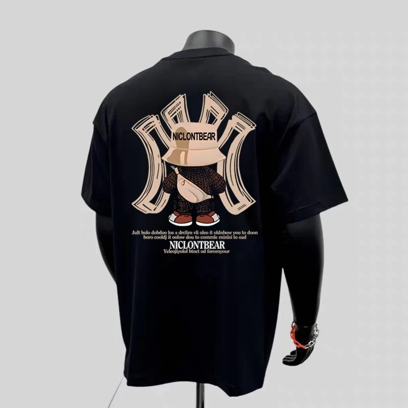 Спортивный бренд Violent Bear Joint Printing Летняя футболка из чистого хлопка с круглым вырезом и короткими рукавами Мужская уличная трендовая свободная футболка унисекс
Спортивный бренд Violent Bear Joint Printing Летняя футболка из чистого хлопка с круглым вырезом и короткими рукавами Мужская уличная трендовая свободная футболка унисекс