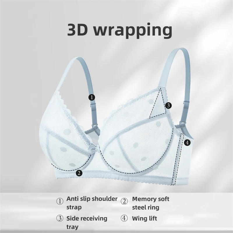 Big Chest Appears Smaller Bra Gather Fold The Accessory Breasts To Prevent Sagging Plus Size Women's Thin Lace Bra OWD6103
Big Chest Appears Smaller Bra Gather Fold The Accessory Breasts To Prevent Sagging Plus Size Women's Thin Lace Bra OWD6103