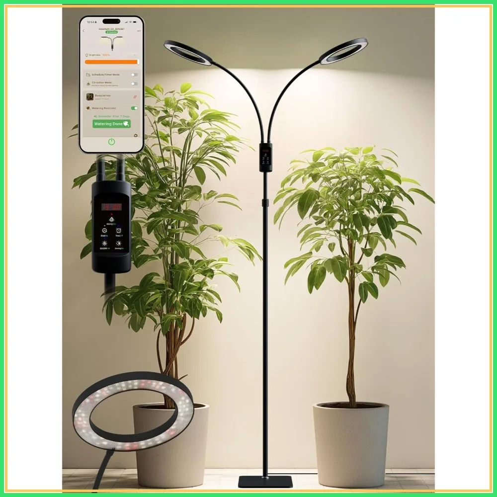 48W Full Spectrum LED Grow Light with Auto Timer, Adjustable Height & Stepless Dimming for Indoor Plants
48W Full Spectrum LED Grow Light with Auto Timer, Adjustable Height & Stepless Dimming for Indoor Plants