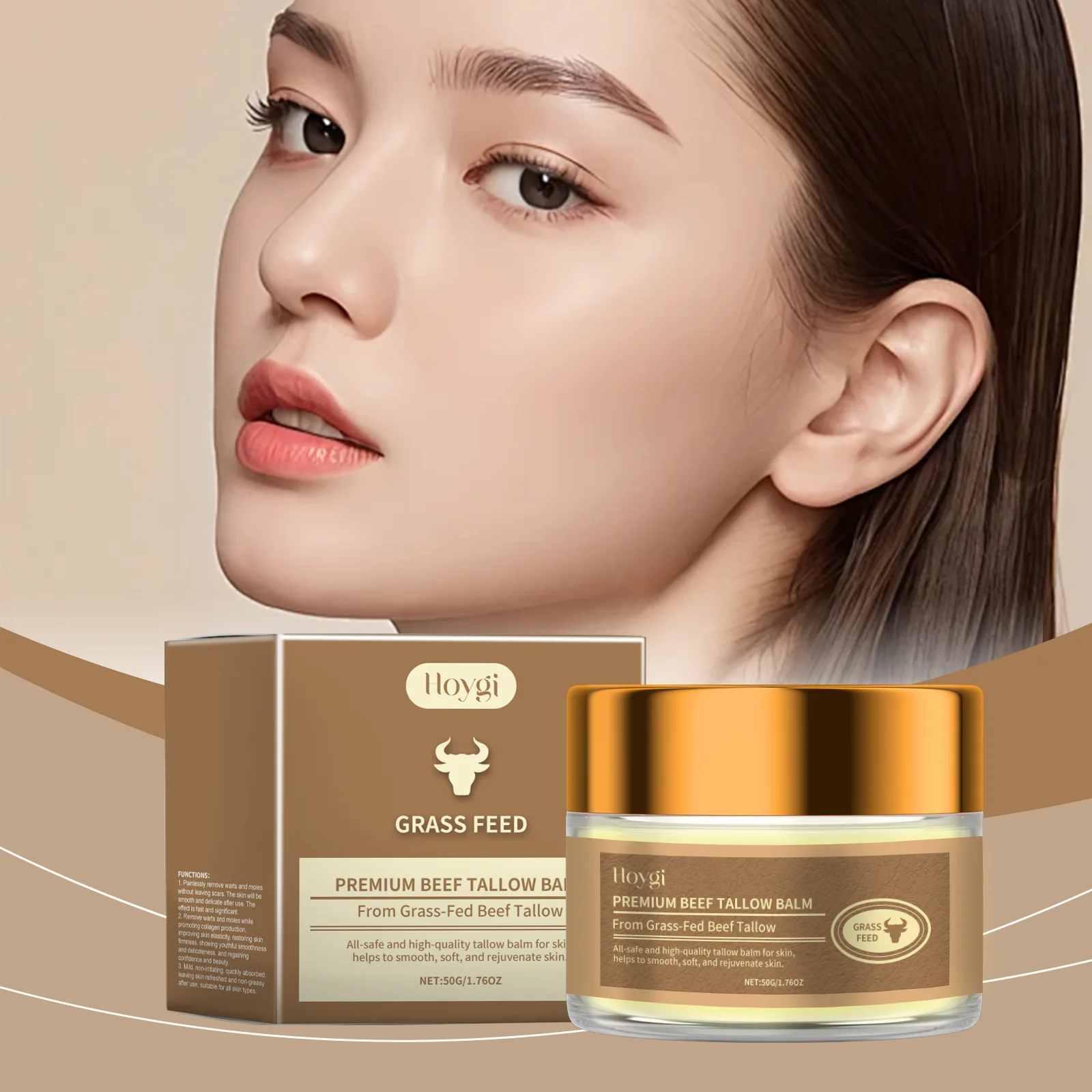 Tallow Moisturizing Moisturizer Hydrating Dry Rough Skin Softening Beauty Cream Enhance The Luster and Elasticity of The Skin
Tallow Moisturizing Moisturizer Hydrating Dry Rough Skin Softening Beauty Cream Enhance The Luster and Elasticity of The Skin