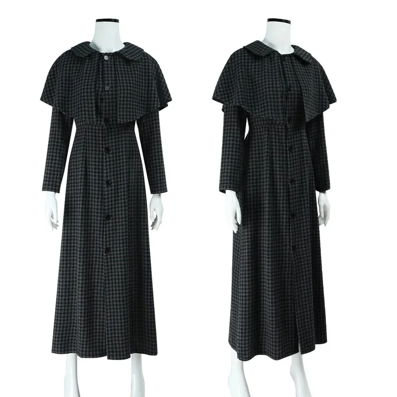 ABC123 Cosplay Christina Wool-like Overcoat Checkered Long Coat Casual Wear Uniform Costume for Woman Halloween Outfit5,j'8.k/4\
ABC123 Cosplay Christina Wool-like Overcoat Checkered Long Coat Casual Wear Uniform Costume for Woman Halloween Outfit5,j'8.k/4\