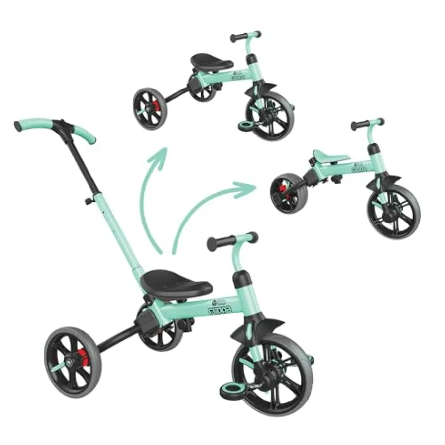 Toddler trike for indoor and outdoor use, aluminum frame, red color, 3-in-1 convertible design with parent steering handle
Toddler trike for indoor and outdoor use, aluminum frame, red color, 3-in-1 convertible design with parent steering handle