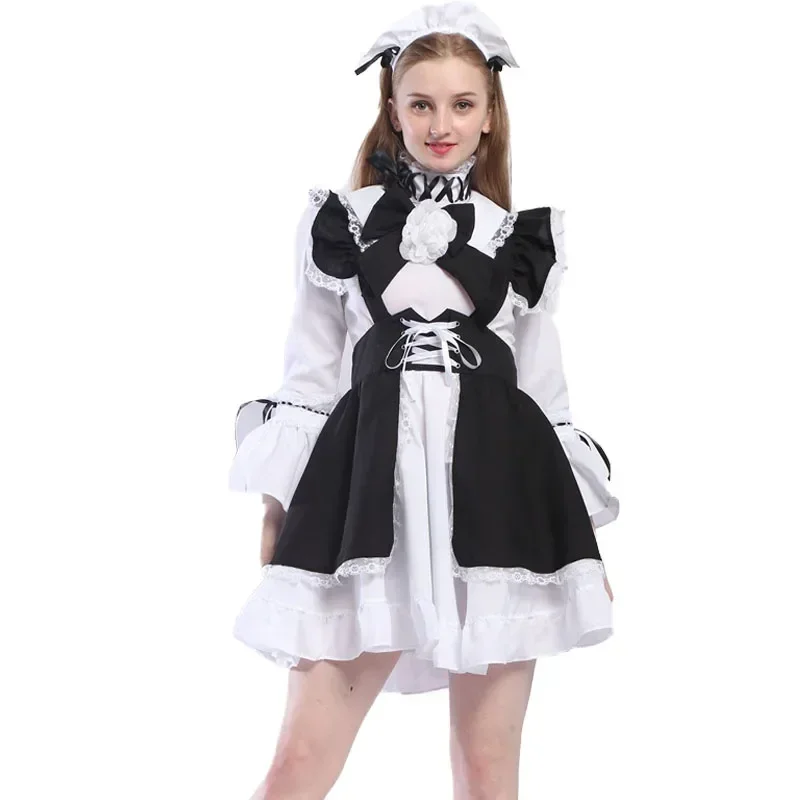Cute French Maid Cosplay Costume Lolita Dress Gothic Mini Lace Dress Adult Women Carnival Halloween Outfit For Girls
Cute French Maid Cosplay Costume Lolita Dress Gothic Mini Lace Dress Adult Women Carnival Halloween Outfit For Girls
