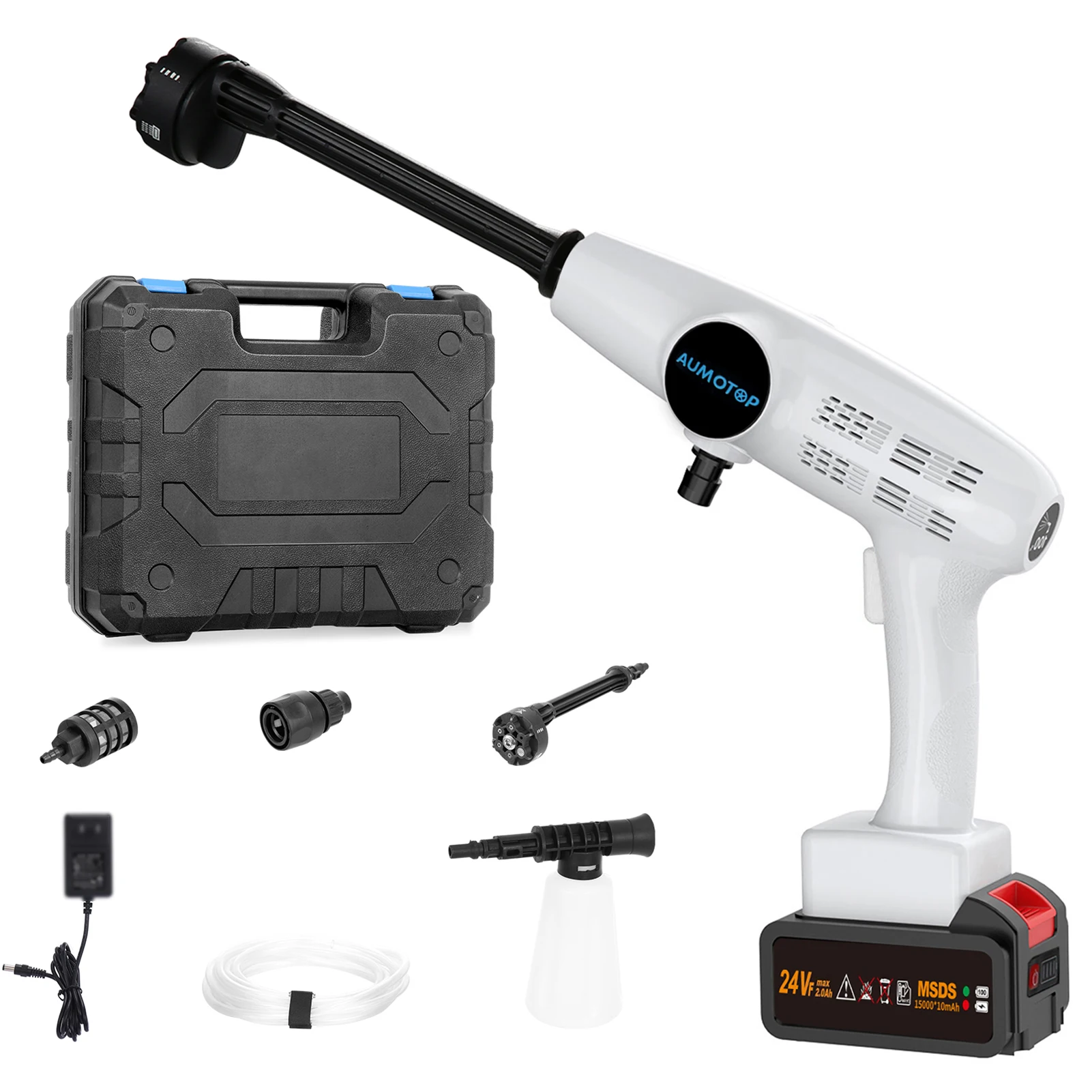 Car Washer Gun 20000mAh Battery Wireless High Pressure Foam Producer 6 In 1 Car Water Gun for Auto Home Garden lever Machine
Car Washer Gun 20000mAh Battery Wireless High Pressure Foam Producer 6 In 1 Car Water Gun for Auto Home Garden lever Machine