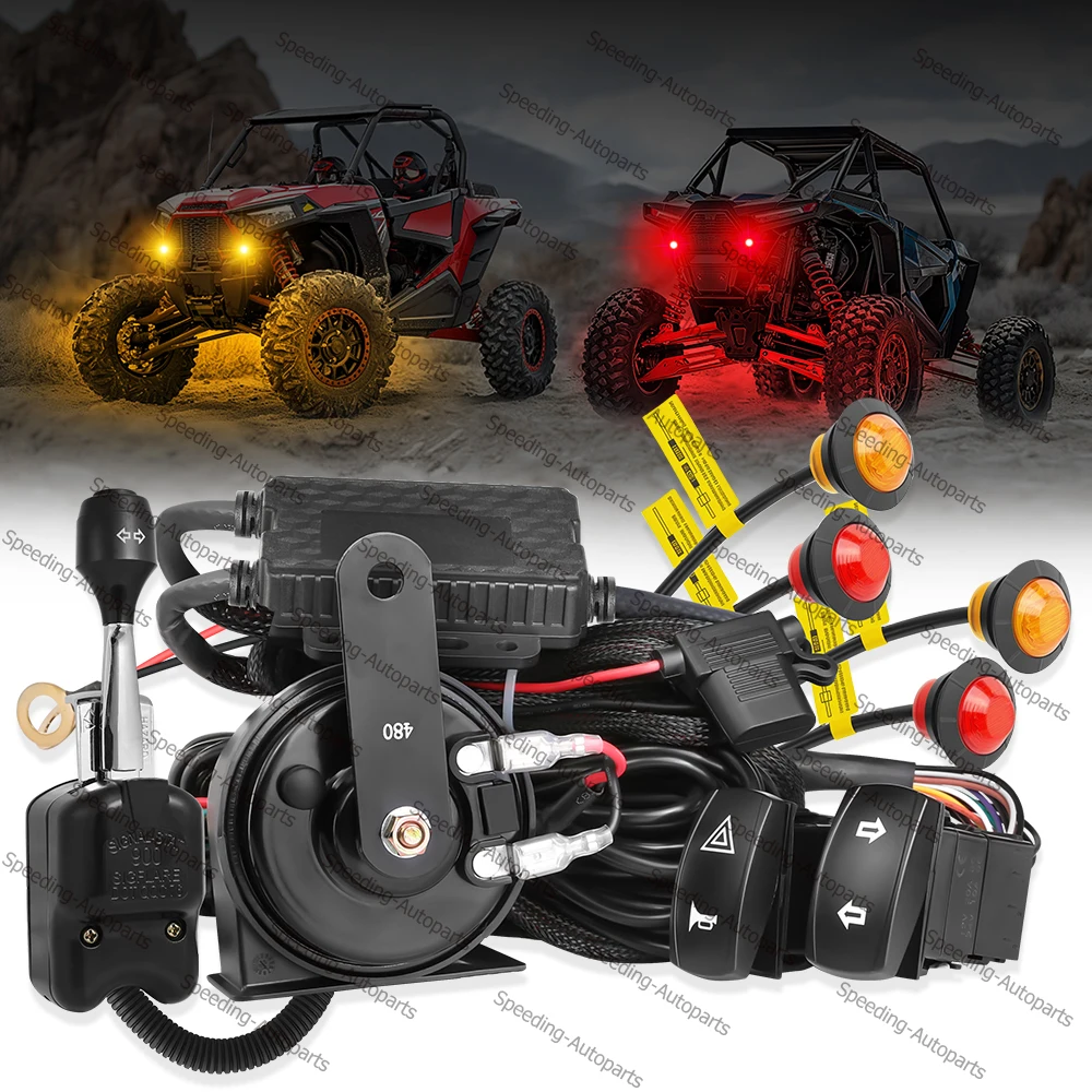 For Polaris Ranger 1000/XP 900 570 500 General 1000 4 Lever Switch Turn Signal Horn Street Legal Kit Blinker Plug and Play UTV
For Polaris Ranger 1000/XP 900 570 500 General 1000 4 Lever Switch Turn Signal Horn Street Legal Kit Blinker Plug and Play UTV