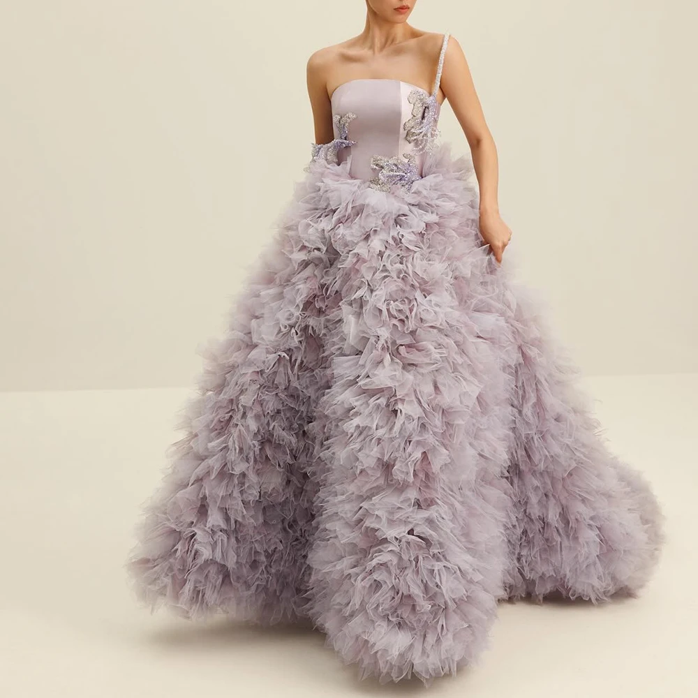 Customized Graceful Organza A-Line Spaghetti Straps Sequined Evening Dress Delicate Floor Length Strapless vestidos de fiesta
Customized Graceful Organza A-Line Spaghetti Straps Sequined Evening Dress Delicate Floor Length Strapless vestidos de fiesta