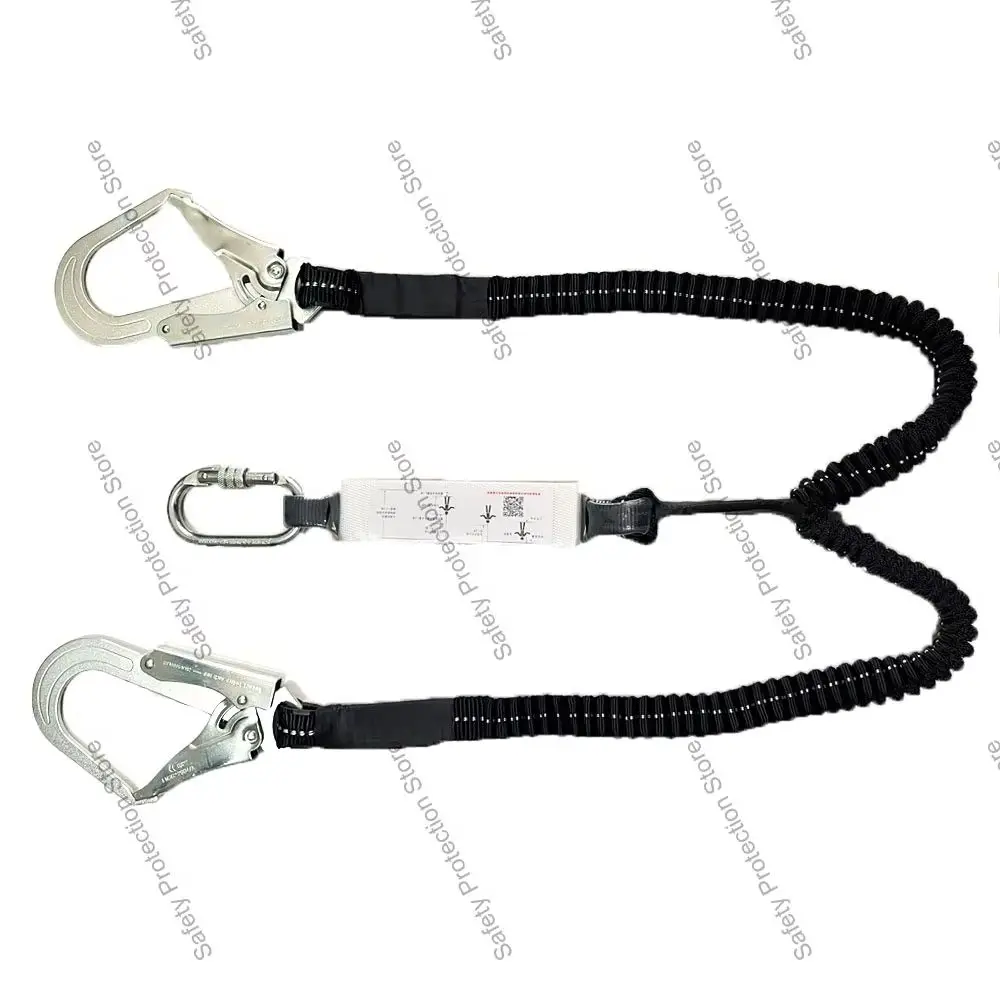 Double Hook High Altitude Work Safety Belt Rope 25KN Electrician Protective Rope with Buffer Bag Anti Fall Elastic Safety Rope
Double Hook High Altitude Work Safety Belt Rope 25KN Electrician Protective Rope with Buffer Bag Anti Fall Elastic Safety Rope