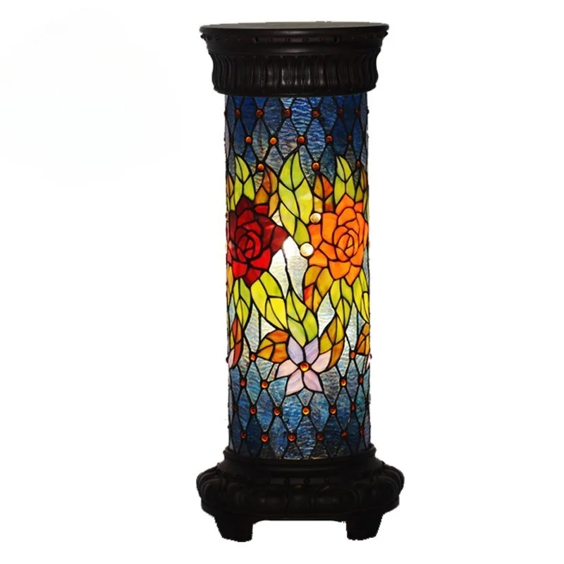 Living Room Decorative Floor Lamp Barrel South East Asia Style Stained Glass Lampshade Rose
Living Room Decorative Floor Lamp Barrel South East Asia Style Stained Glass Lampshade Rose