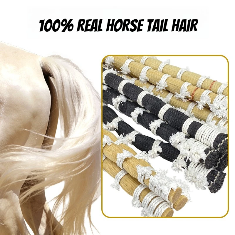 Natural Ponytail Bow Hair Violin Viola Replace Bows Hair Flexible Durable Cello Double Bass Bow Hairs Length 80-85cm Horsehair
Natural Ponytail Bow Hair Violin Viola Replace Bows Hair Flexible Durable Cello Double Bass Bow Hairs Length 80-85cm Horsehair