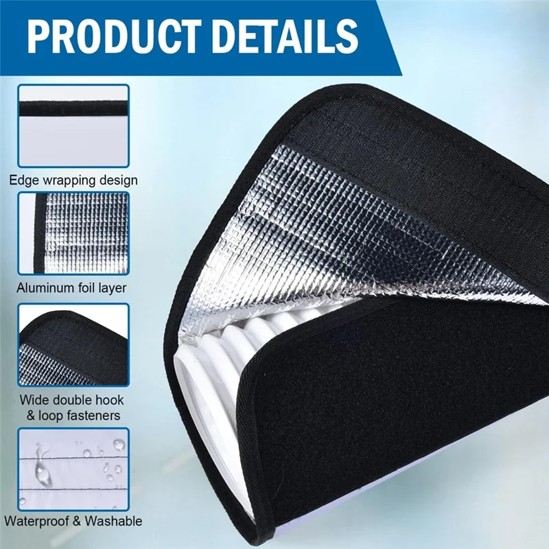 AAAN-Portable Air Conditioner Hose Cover For 5" & 5.9" Diameter Easy Installation For Heat Reduction AC Hose Insulated Cover Wra
AAAN-Portable Air Conditioner Hose Cover For 5" & 5.9" Diameter Easy Installation For Heat Reduction AC Hose Insulated Cover Wra