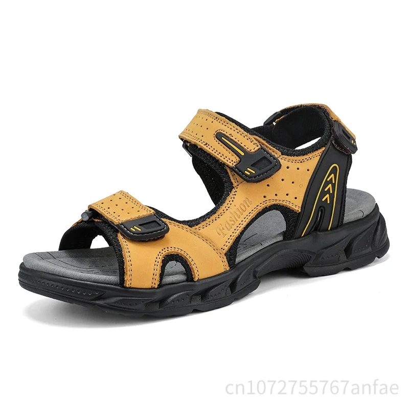 New Genuine Leather Men's Sandals Outdoor Wading Men Sandals High Quality Sneakers Summer Roman Men's Slippers Casual Men Shoes
New Genuine Leather Men's Sandals Outdoor Wading Men Sandals High Quality Sneakers Summer Roman Men's Slippers Casual Men Shoes