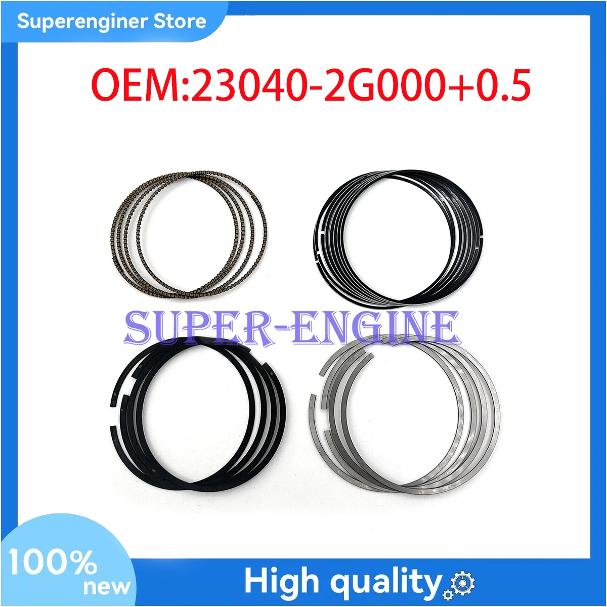 Oversized Engine Piston Ring Kit 23040-2E000+0.5mm Fit For Hyundai Kia
Oversized Engine Piston Ring Kit 23040-2E000+0.5mm Fit For Hyundai Kia