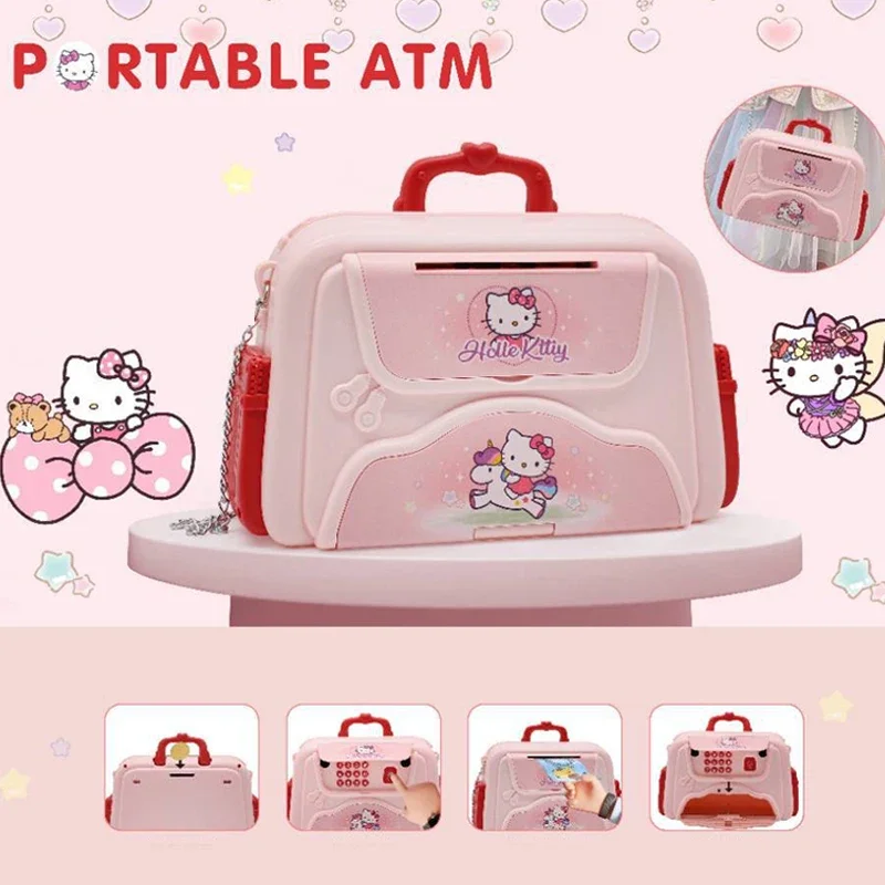 Sanrio Hello Kitty Kawaii Electronic Piggy Bank ATM Password Money Box Portable Cash Coins Saving Box ATM Bank Deposit Safe Box
Sanrio Hello Kitty Kawaii Electronic Piggy Bank ATM Password Money Box Portable Cash Coins Saving Box ATM Bank Deposit Safe Box