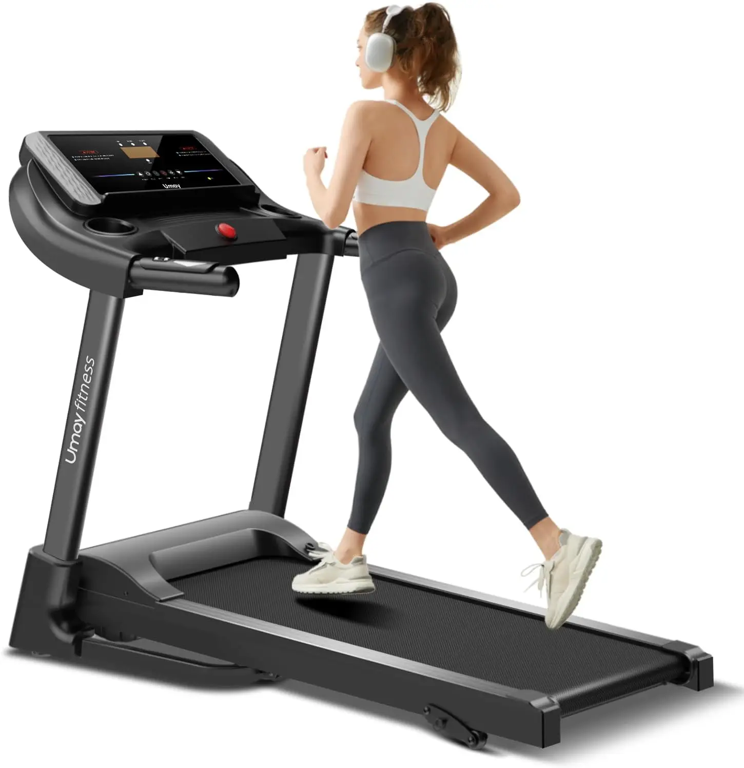 Auto-Folding Incline Treadmill with Pulse Sensors, 3.0 Quiet Brushless, 8.7 MPH, 300 lbs Capacity
Auto-Folding Incline Treadmill with Pulse Sensors, 3.0 Quiet Brushless, 8.7 MPH, 300 lbs Capacity