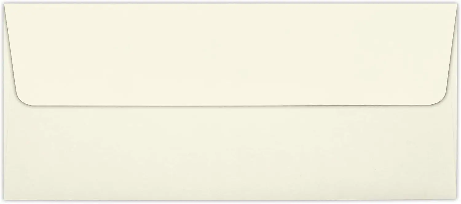 #10 Business Envelopes 4 1/8" x 9 1/2" Natural 70lb Text for Professional Letters and Mailings
#10 Business Envelopes 4 1/8" x 9 1/2" Natural 70lb Text for Professional Letters and Mailings