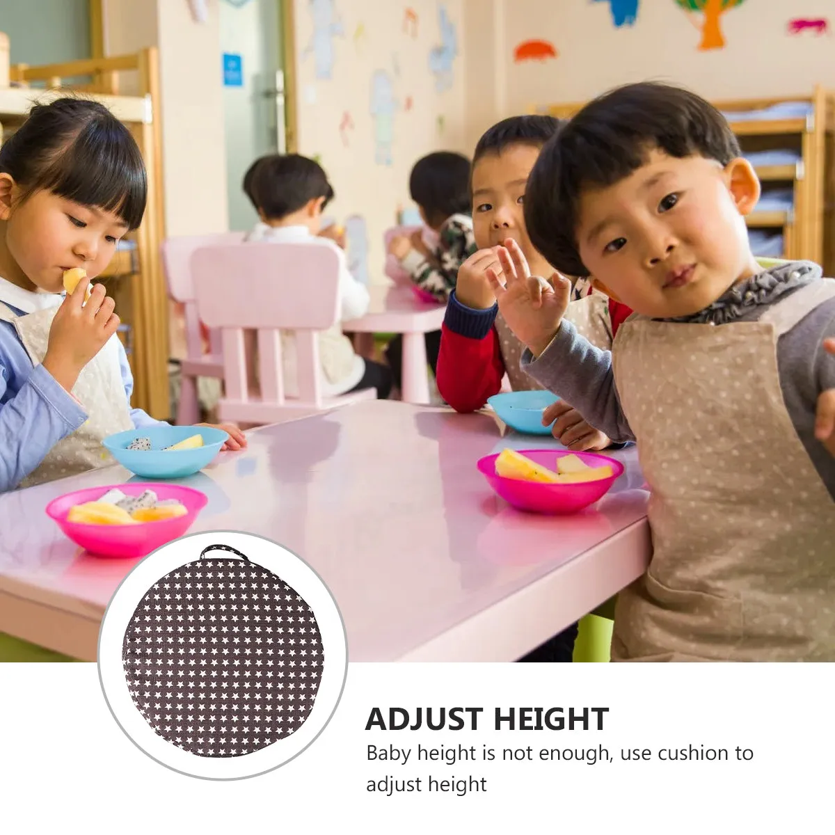 1Pcs Round Baby Dining Chair Cushion Non-Slip Soft Sponge Pad for Kids Comfortable Heightening Seat Cushion Home Restaurant Use
1Pcs Round Baby Dining Chair Cushion Non-Slip Soft Sponge Pad for Kids Comfortable Heightening Seat Cushion Home Restaurant Use