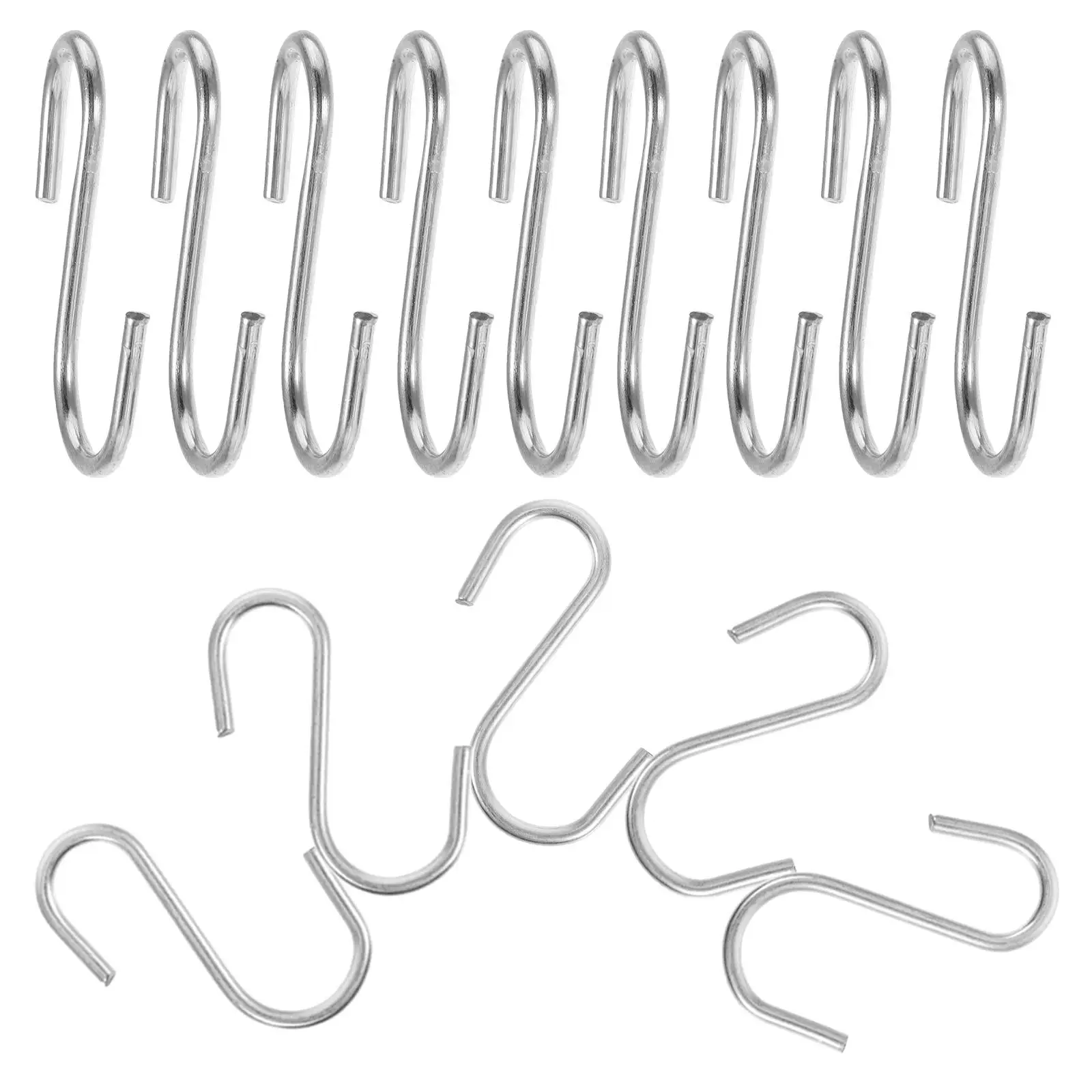100 Pcs Coat Hooks Hangers Hooks Silver for Kitchen Clothes Handbags Over Door Storage Solution
100 Pcs Coat Hooks Hangers Hooks Silver for Kitchen Clothes Handbags Over Door Storage Solution