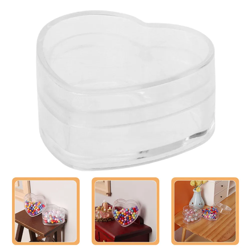 Набор из 6 миниатюрных прозрачных коробочек в форме сердца для хранения, декоративные элементы для миниатюрного домика, маленькие коробочки для украшения и оформления интерьера.
Набор из 6 миниатюрных прозрачных коробочек в форме сердца для хранения, декоративные элементы для миниатюрного домика, маленькие коробочки для украшения и оформления интерьера.