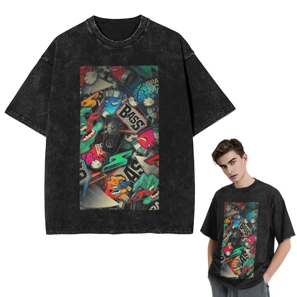 Уличная одежда Футболки с городским узором Хип-хоп Граффити Уличное искусство Стираная футболка с коротким рукавом Хоп Футболка Топы Футболки для мужчин и женщин
Уличная одежда Футболки с городским узором Хип-хоп Граффити Уличное искусство Стираная футболка с коротким рукавом Хоп Футболка Топы Футболки для мужчин и женщин