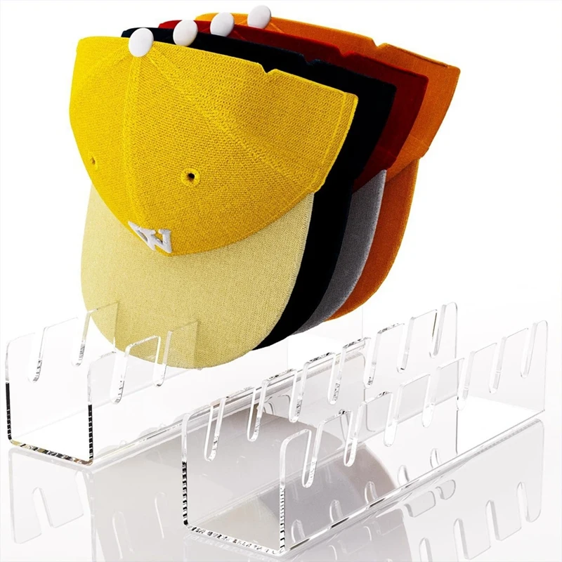 Acrylic Hat Organizer, 1Pcs No Install Acrylic Hat Organizer For 7 Baseball Caps,Hat Racks For Baseball,Transparent
Acrylic Hat Organizer, 1Pcs No Install Acrylic Hat Organizer For 7 Baseball Caps,Hat Racks For Baseball,Transparent