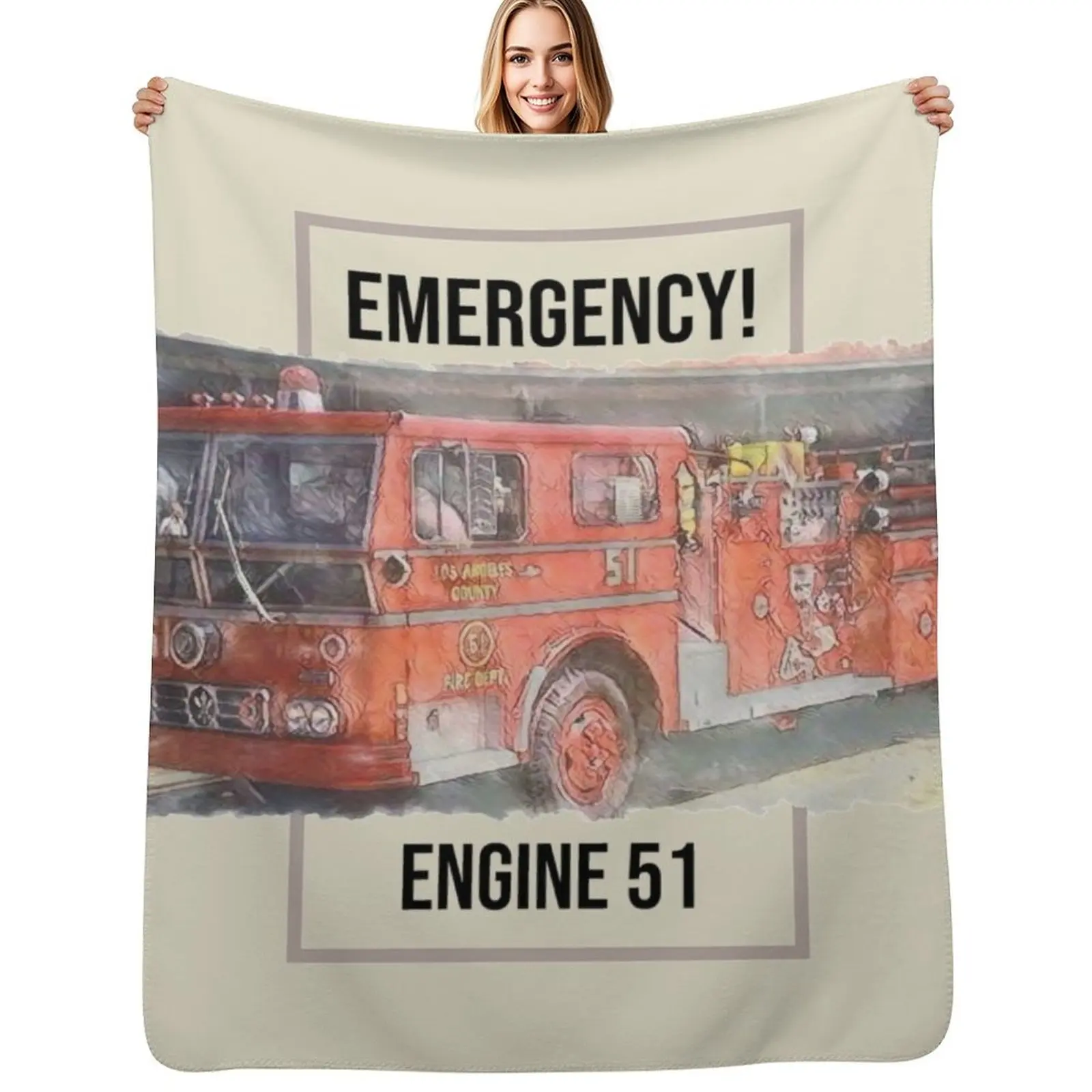 ENGINE 51 Emergency! Throw Blanket Furry Summer Thermals For Travel Blankets
ENGINE 51 Emergency! Throw Blanket Furry Summer Thermals For Travel Blankets