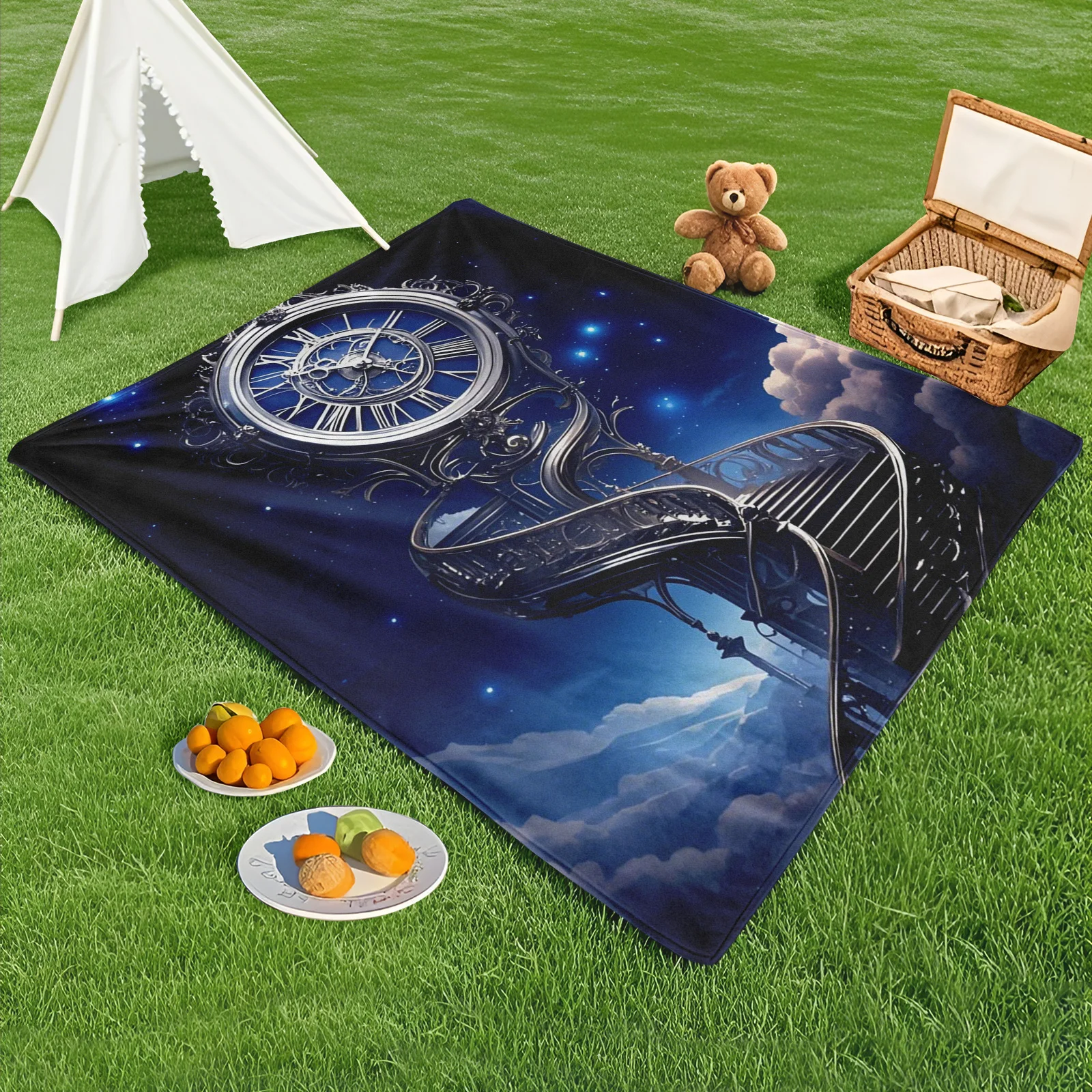 Starry Clock And Staircase Blue Design Outdoor Blanket For Dreamy Nights And Celestial Adventures
Starry Clock And Staircase Blue Design Outdoor Blanket For Dreamy Nights And Celestial Adventures