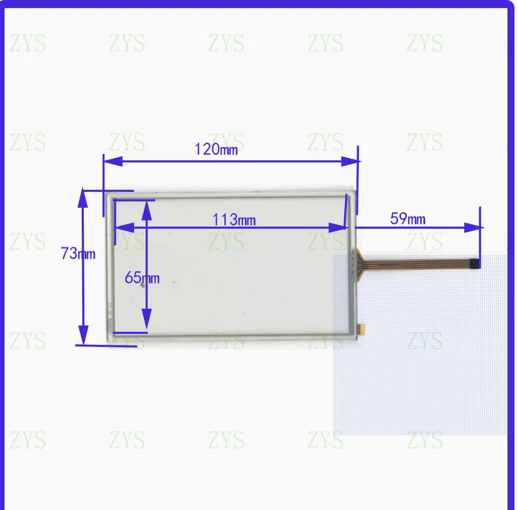 120 * 73MM landscape touch handwriting external screen glass four wire resistor with good quality and high sensitivity
120 * 73MM landscape touch handwriting external screen glass four wire resistor with good quality and high sensitivity