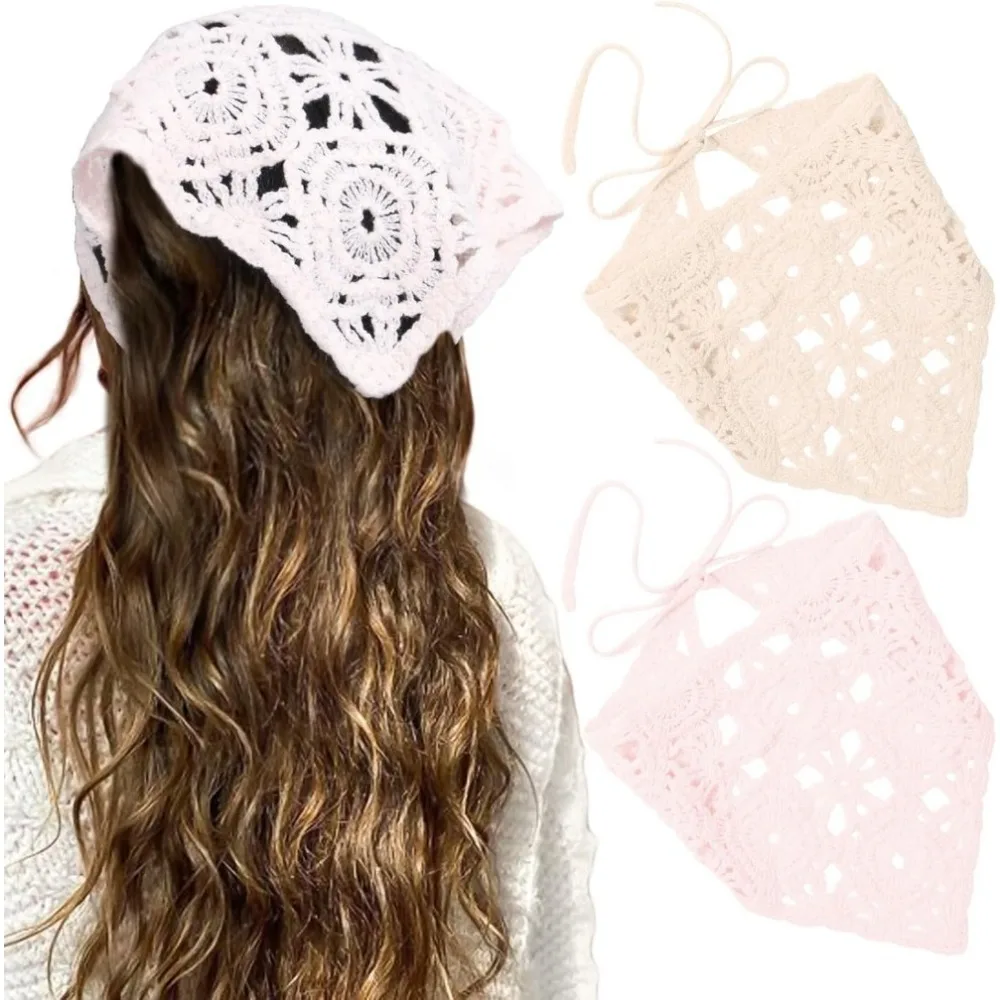 Floral Crochet Hair Bandanas Headscarf 2 PCS Women Hair Scarf Daisy Headband Vintage Head Kerchief for Girls
Floral Crochet Hair Bandanas Headscarf 2 PCS Women Hair Scarf Daisy Headband Vintage Head Kerchief for Girls