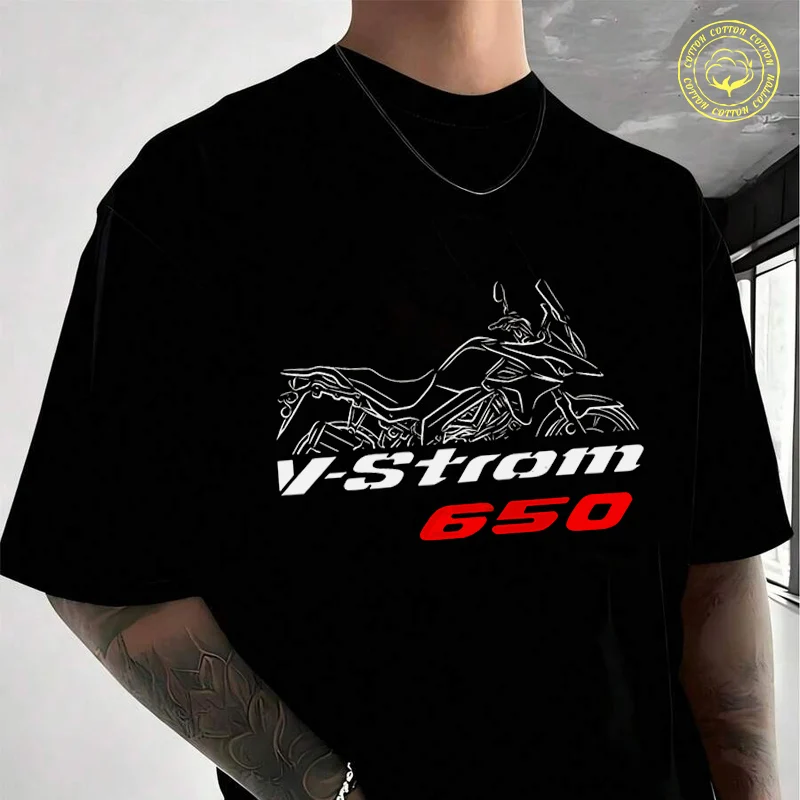 Men Cotton T-Shirt V-Strom 650 Motorcycle Moto T Shirt O-neck Short Sleeve Tees Fashion Hip Hop Tshirt
Men Cotton T-Shirt V-Strom 650 Motorcycle Moto T Shirt O-neck Short Sleeve Tees Fashion Hip Hop Tshirt