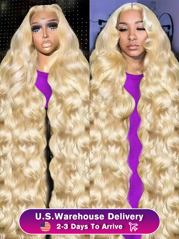 40Inch 613 Body Wave Blonde 13x6 Hd Lace Frontal Human Hair Wig Brazilian Color Water Wave Lace Front Wig For Women 250% Density 
40Inch 613 Body Wave Blonde 13x6 Hd Lace Frontal Human Hair Wig Brazilian Color Water Wave Lace Front Wig For Women 250% Density