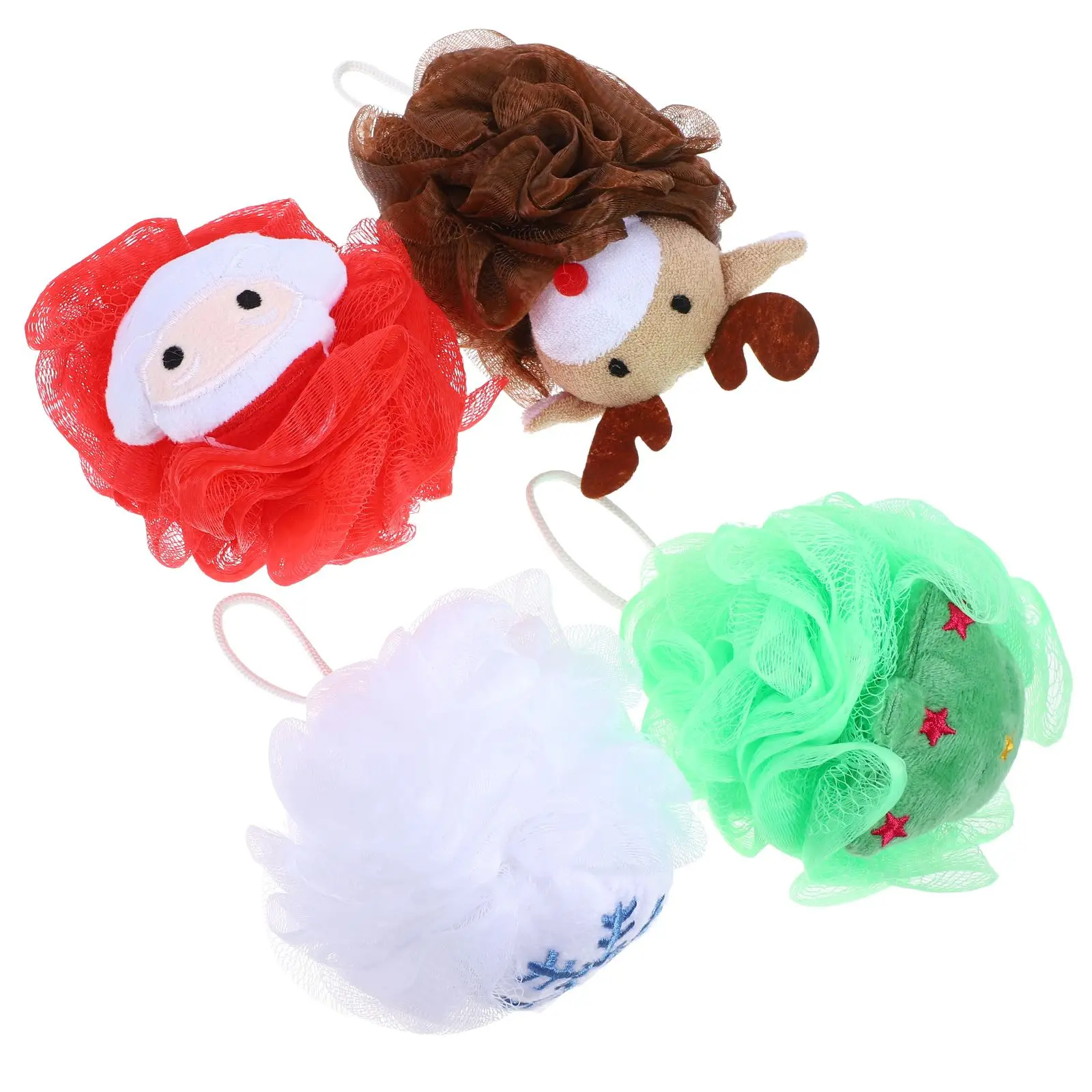 4pcs Christmas Santa Bath Balls Shower Loofah Body Scrubber Sponge Exfoliating Bathing Balls Skin Cleaning Bathroom Accessories
4pcs Christmas Santa Bath Balls Shower Loofah Body Scrubber Sponge Exfoliating Bathing Balls Skin Cleaning Bathroom Accessories