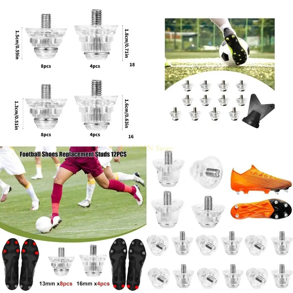 M5TC 12 упаковок пластомерных футбольных шипов, сменные противоскользящие шипы для футбольных бутсов для улучшения сцепления на
M5TC 12 упаковок пластомерных футбольных шипов, сменные противоскользящие шипы для футбольных бутсов для улучшения сцепления на