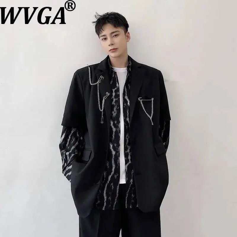 WVGA весна осень новый мужской Tide High Street металлический Pendantdesign модный костюм с короткими рукавами-пальто нишевый шикарный повседневный пиджак W8869
WVGA весна осень новый мужской Tide High Street металлический Pendantdesign модный костюм с короткими рукавами-пальто нишевый шикарный повседневный пиджак W8869
