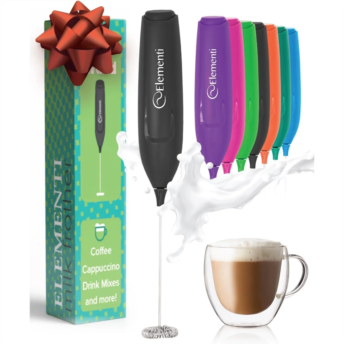 Milk Frother Wand - Powerful Handheld Mixer for Coffee, Matcha, and Lattes, Lightweight and Easy to Use at Home
Milk Frother Wand - Powerful Handheld Mixer for Coffee, Matcha, and Lattes, Lightweight and Easy to Use at Home