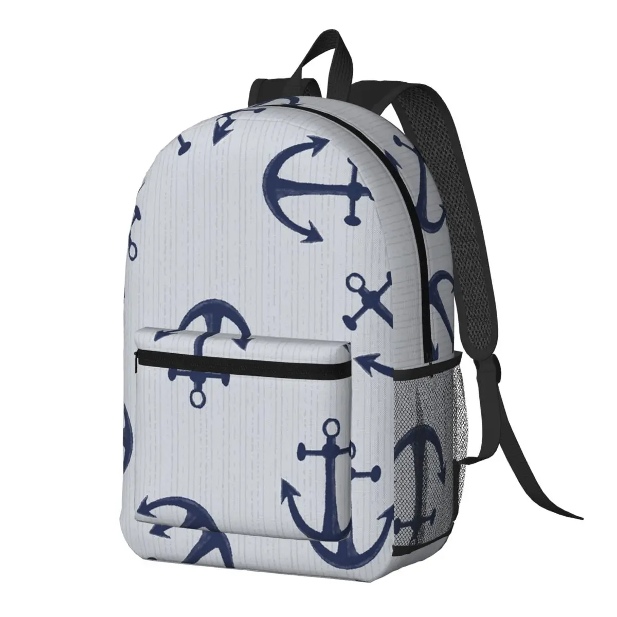 Maritime Pattern Of Blue Anchors On Light Gray Backpack Daypack Large Capacity BookBag School Bag Shoulder Bags for Men Women
Maritime Pattern Of Blue Anchors On Light Gray Backpack Daypack Large Capacity BookBag School Bag Shoulder Bags for Men Women