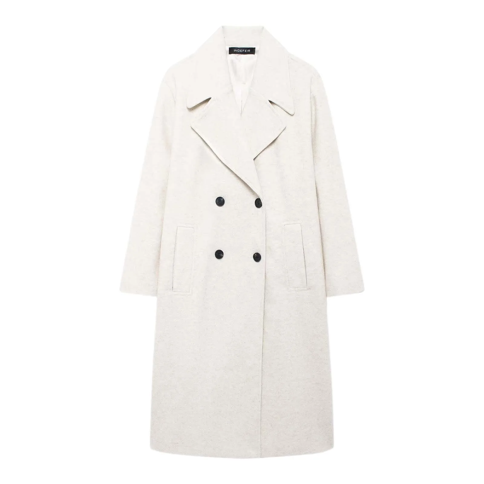 Women Chic Solid Long Sleeve Lapel Pocket Double Breasted Decorate Coat Jacket Woman New Fashion Loose Warm Overcoat Windbreaker
Women Chic Solid Long Sleeve Lapel Pocket Double Breasted Decorate Coat Jacket Woman New Fashion Loose Warm Overcoat Windbreaker
