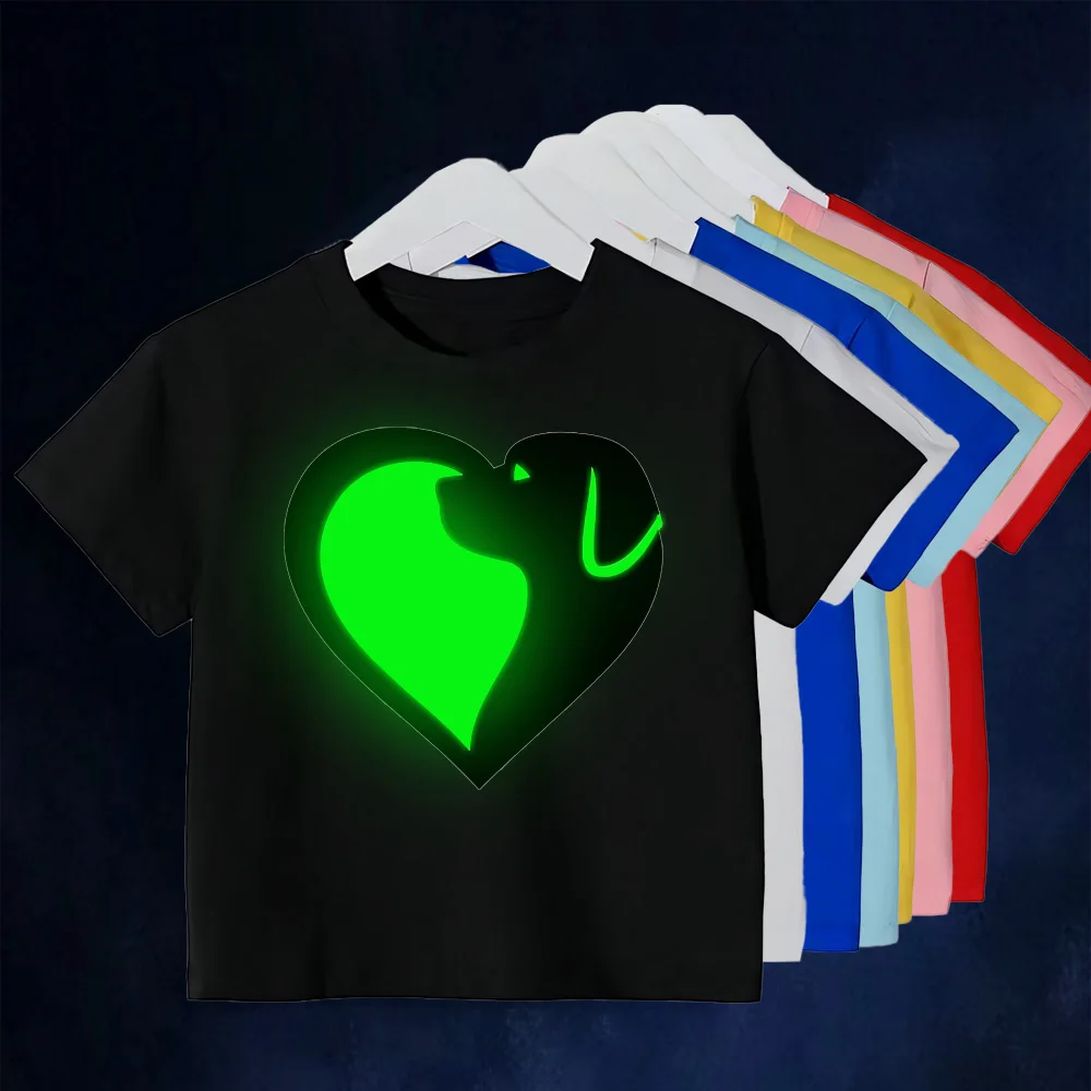 Boys and girls short sleeve summer love fluorescent printed children's round neck 100 body T large children's short sleeve top
Boys and girls short sleeve summer love fluorescent printed children's round neck 100 body T large children's short sleeve top